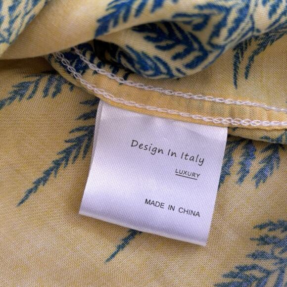 Design in Italy Hawaiian Vacation Shirt Tropical Mens XL Short Sleeve Button Up - Picture 8 of 11